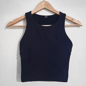 Lululemon Wunder Train Racerback Tank Top Medium Support True Navy Like New